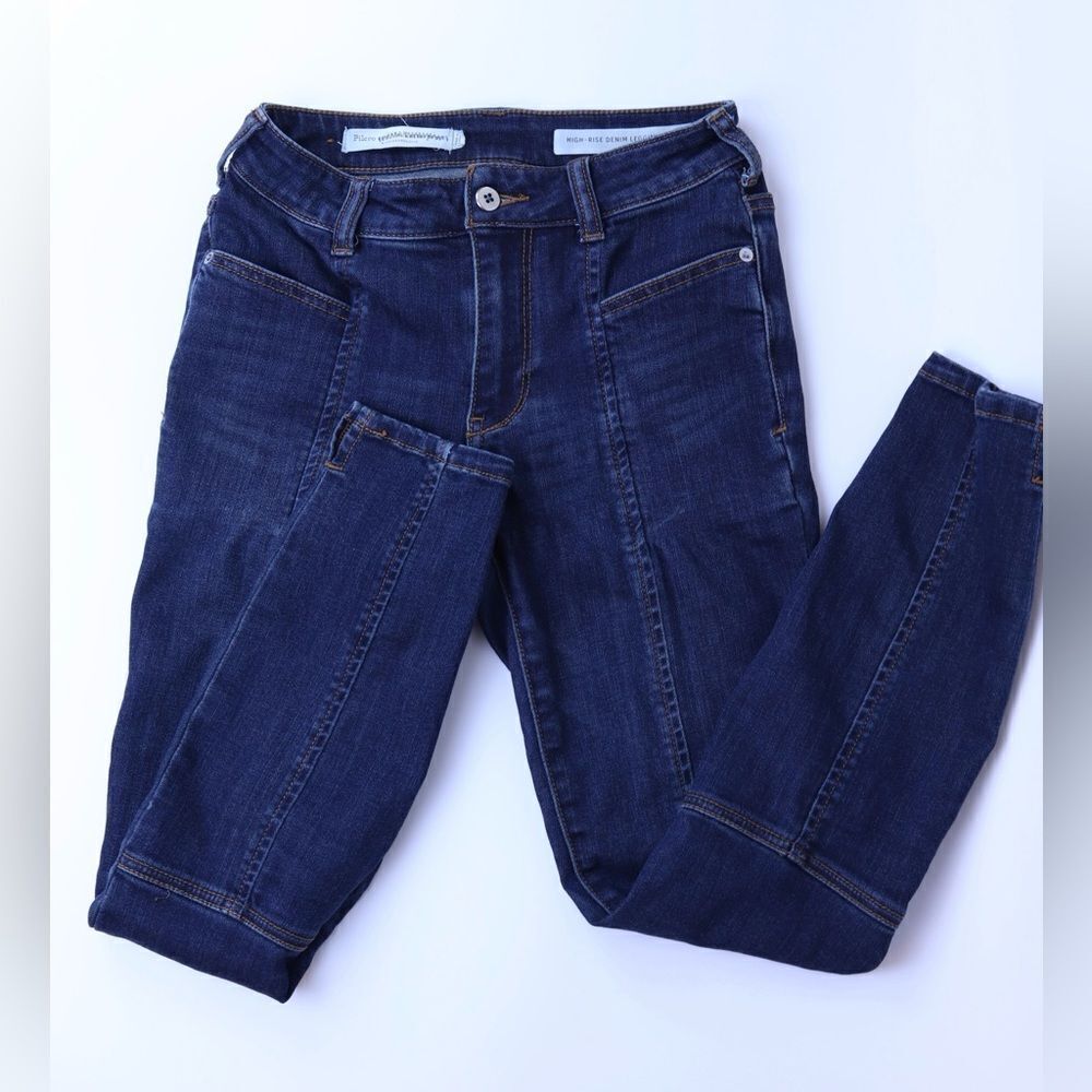 Anthropologie Pilcro and the Letterpress Women’s Dark Blue Skinny Jeans Size 26